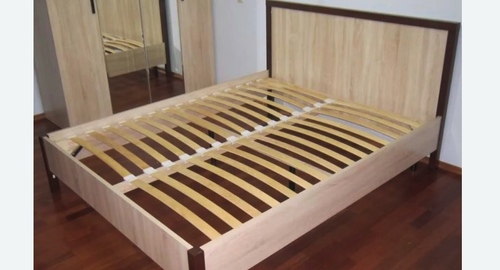 Сборка двухспальной кровати. Боровая